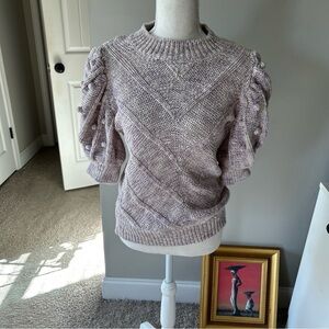 Women's Textured Knit Sweater - Cream